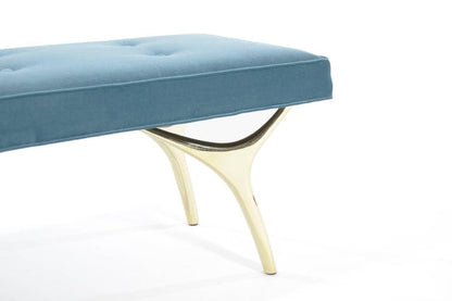 Crescent Bench Series 60 in Polished Brass
