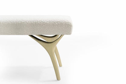 Crescent Bench Series 48 in Brushed Brass