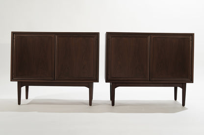 Set of Walnut Cabinets by Kipp Stewart, 1950s