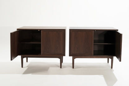 Set of Walnut Cabinets by Kipp Stewart, 1950s