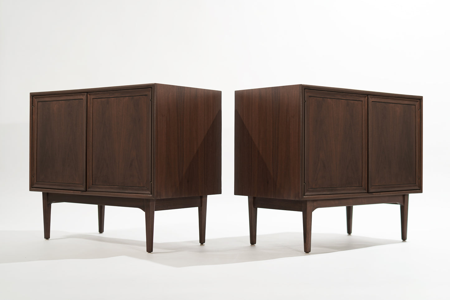 Set of Walnut Cabinets by Kipp Stewart, 1950s