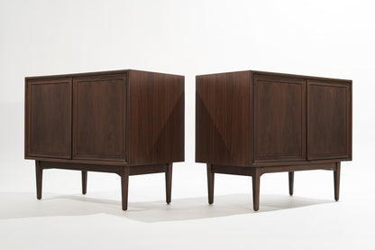 Set of Walnut Cabinets by Kipp Stewart, 1950s