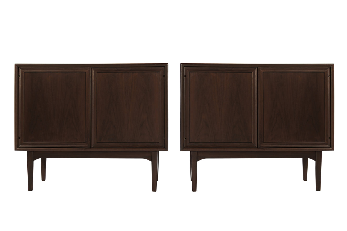 Set of Walnut Cabinets by Kipp Stewart, 1950s