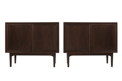 Set of Walnut Cabinets by Kipp Stewart, 1950s
