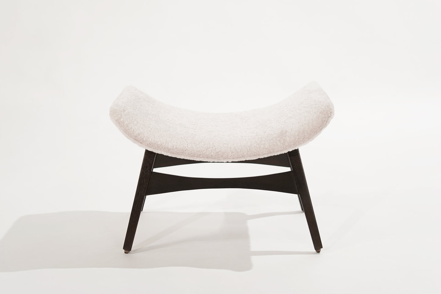 Danish Modern Walnut Footstool, C. 1950s