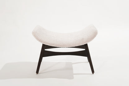 Danish Modern Walnut Footstool, C. 1950s