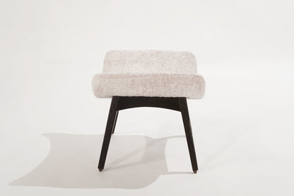 Danish Modern Walnut Footstool, C. 1950s