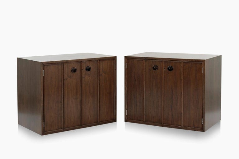 Rare Set of Floating Cabinets by Edward Wormley for Dunbar, circa 1950s