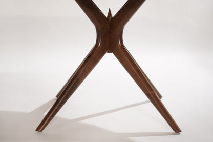 Gazelle Dining Table in Walnut Oval Version