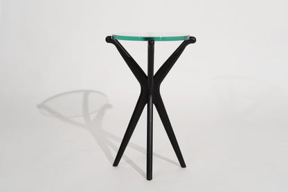 Glass Top Gazelle Collection Drinks Table