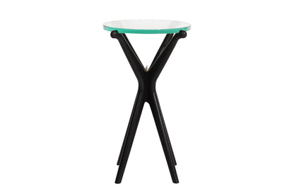 Glass Top Gazelle Collection Drinks Table