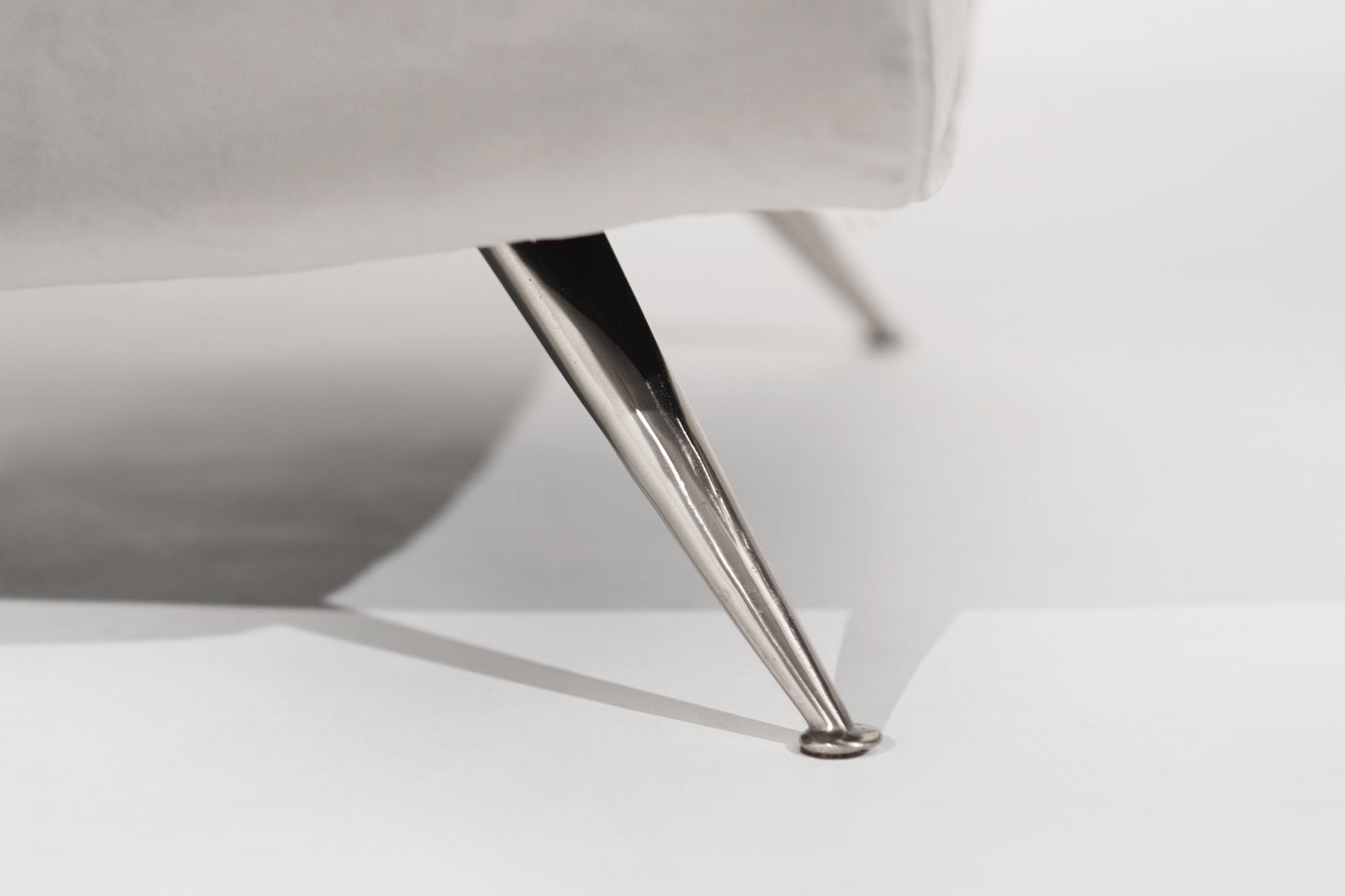 Set of Lounge Chairs by Henry Glass in Grey Alpaca Velvet, C. 1950s