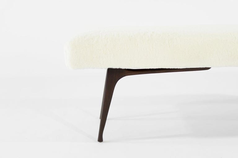 Sculptural ICO Bench Series 60 in Special Walnut