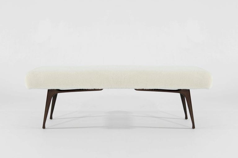 Sculptural ICO Bench Series 60 in Special Walnut