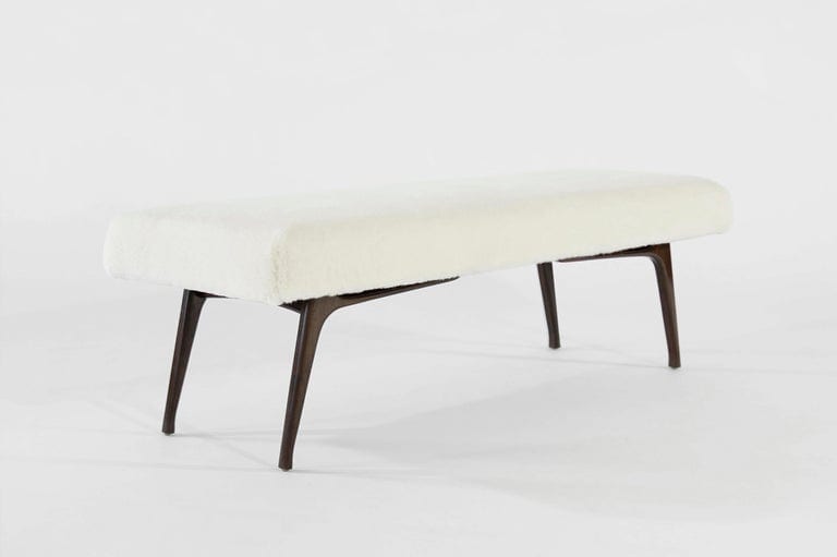 Sculptural ICO Bench Series 60 in Special Walnut