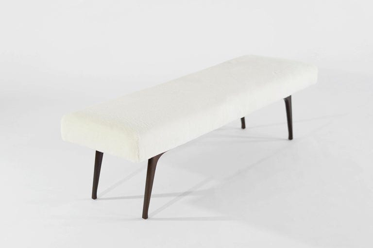Sculptural ICO Bench Series 60 in Special Walnut