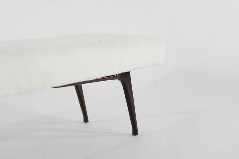 Sculptural ICO Bench Series 60 in Special Walnut
