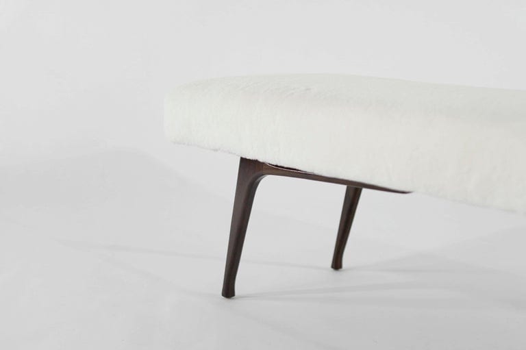 Sculptural ICO Bench Series 60 in Special Walnut