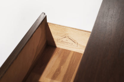 Distinctive Walnut Burl Wood Front Credenza, 1950s