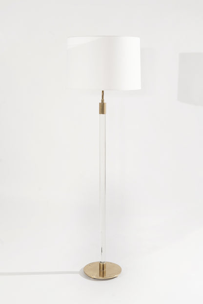 Glass Rod Floor Lamps by Hansen Lighting Co. New York, 1970s