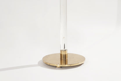 Glass Rod Floor Lamps by Hansen Lighting Co. New York, 1970s