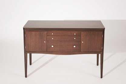 Mid Century Entry Console Table in Mahogany, C. 1950s