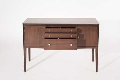 Mid Century Entry Console Table in Mahogany, C. 1950s