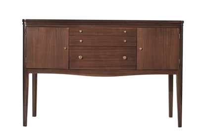 Mid Century Entry Console Table in Mahogany, C. 1950s