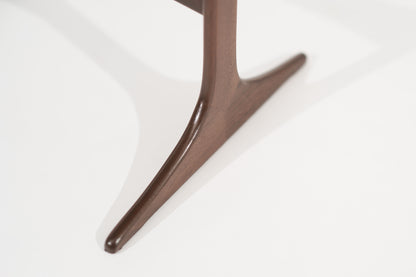 Walnut End Tables by Sven Engstrom & Gunnar Myrstrand, Sweden, circa 1960s