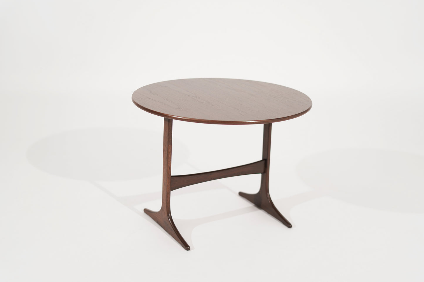 Walnut End Tables by Sven Engstrom & Gunnar Myrstrand, Sweden, circa 1960s