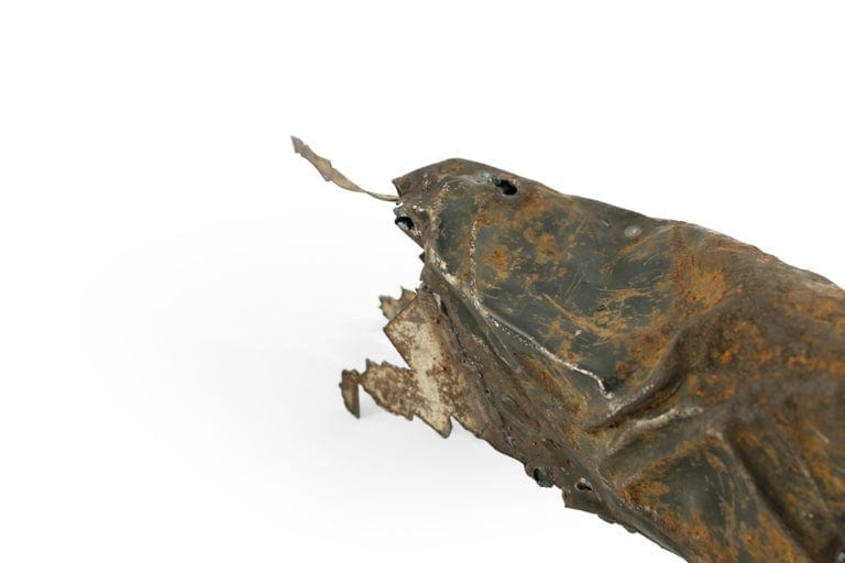 Handcrafted Iron Bull Sculpture, circa 1980s