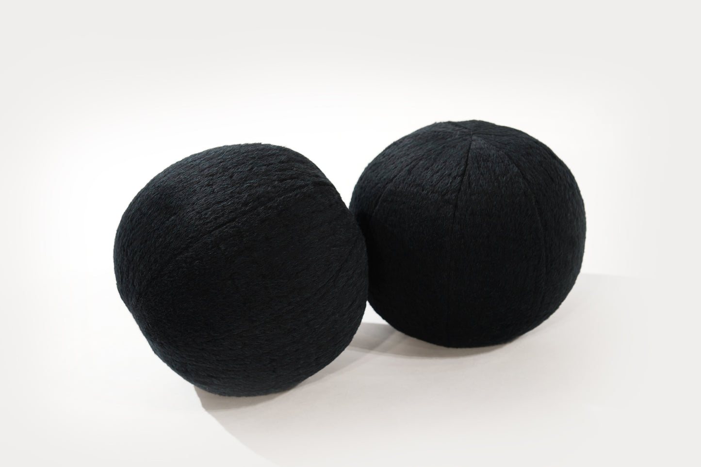 Orb Accent Pillow in Navy Blue Alpaca by Holly Hunt