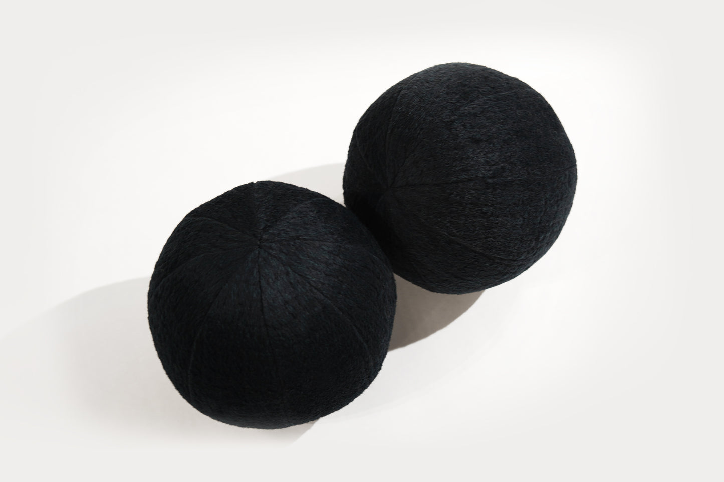 Orb Accent Pillow in Navy Blue Alpaca by Holly Hunt
