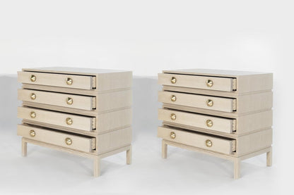 Stacked Chests of Drawers in Limed Oak