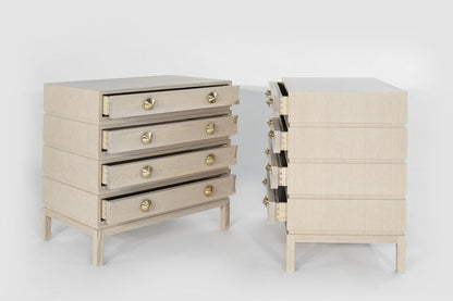 Stacked Chests of Drawers in Limed Oak