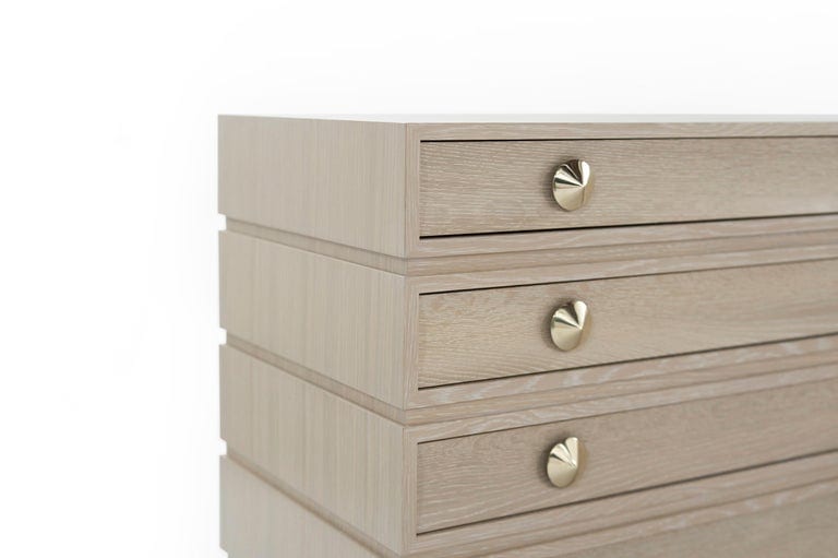 Stacked Dressers in Limed Oak