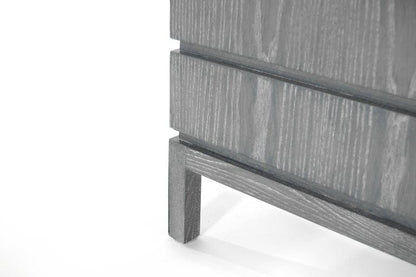 Stacked End Tables in Grey Ceruse