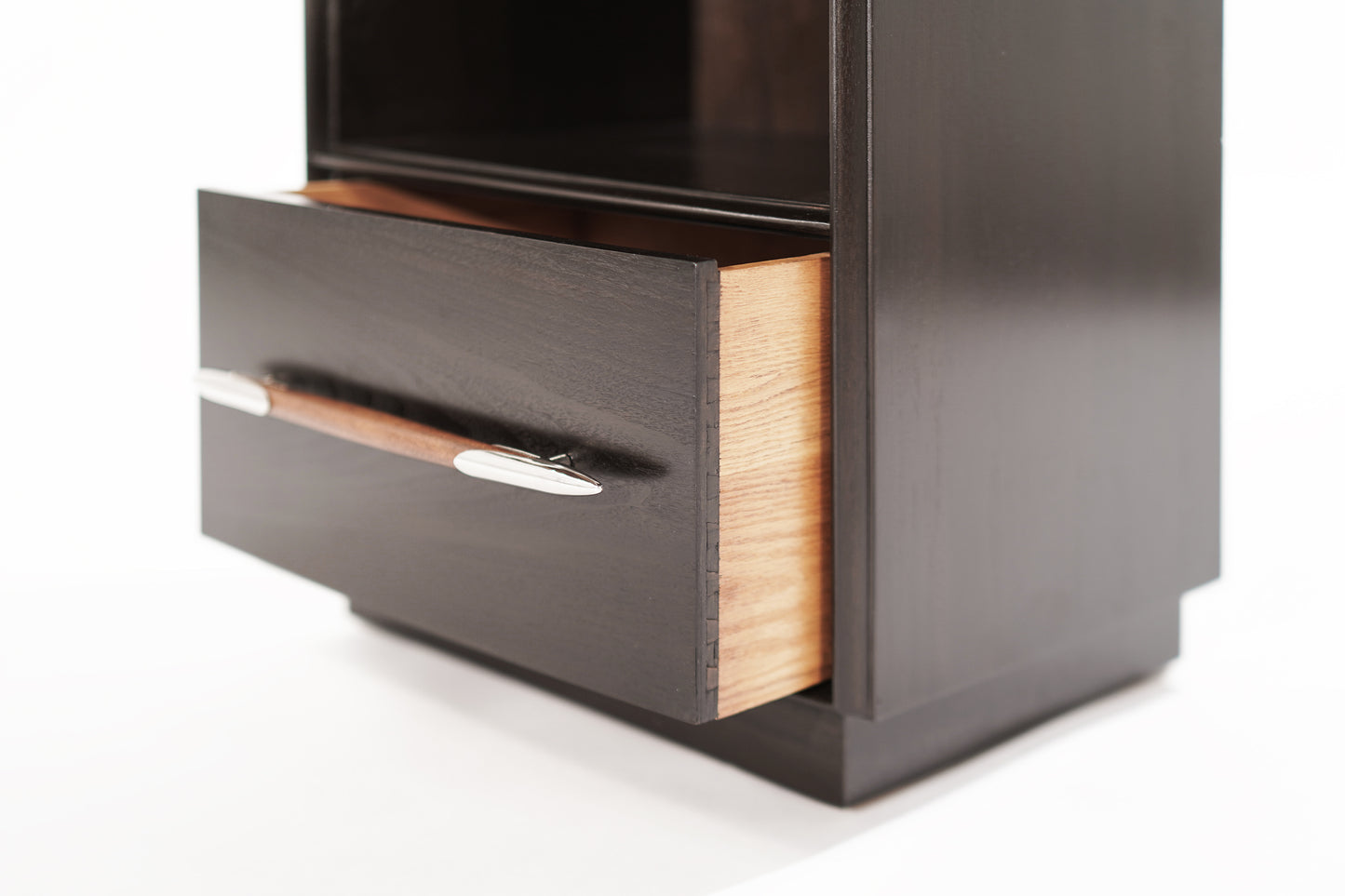 Dark Walnut Nightstands by T.H. Robsjohn-Gibbings, 1950s