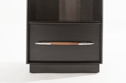 Dark Walnut Nightstands by T.H. Robsjohn-Gibbings, 1950s