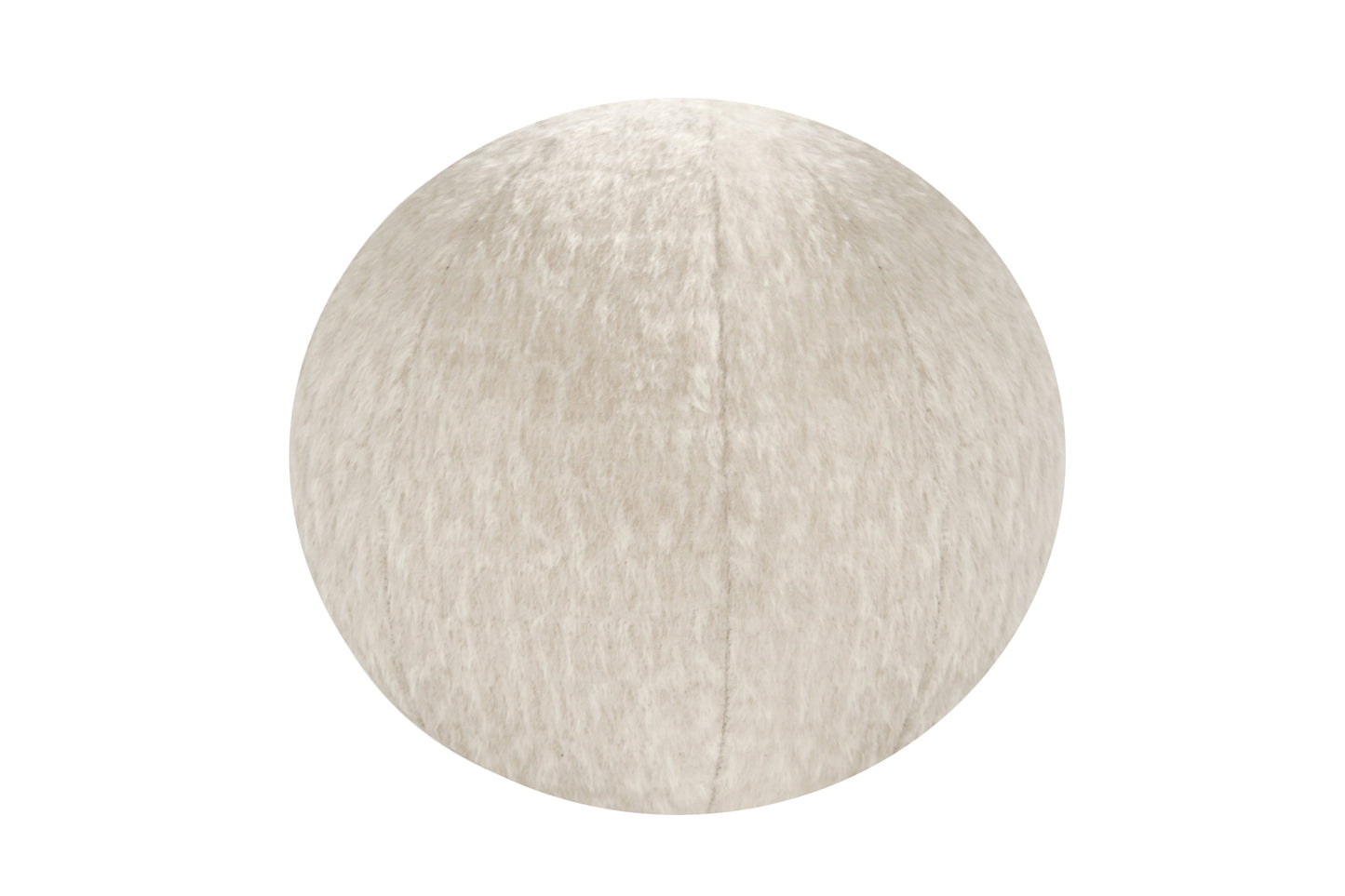 Orb Accent Pillow in Ivory Cream Alpaca by Holly Hunt