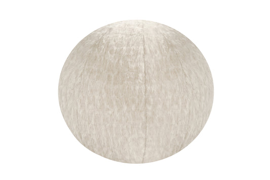 Orb Accent Pillow in Ivory Cream Alpaca by Holly Hunt