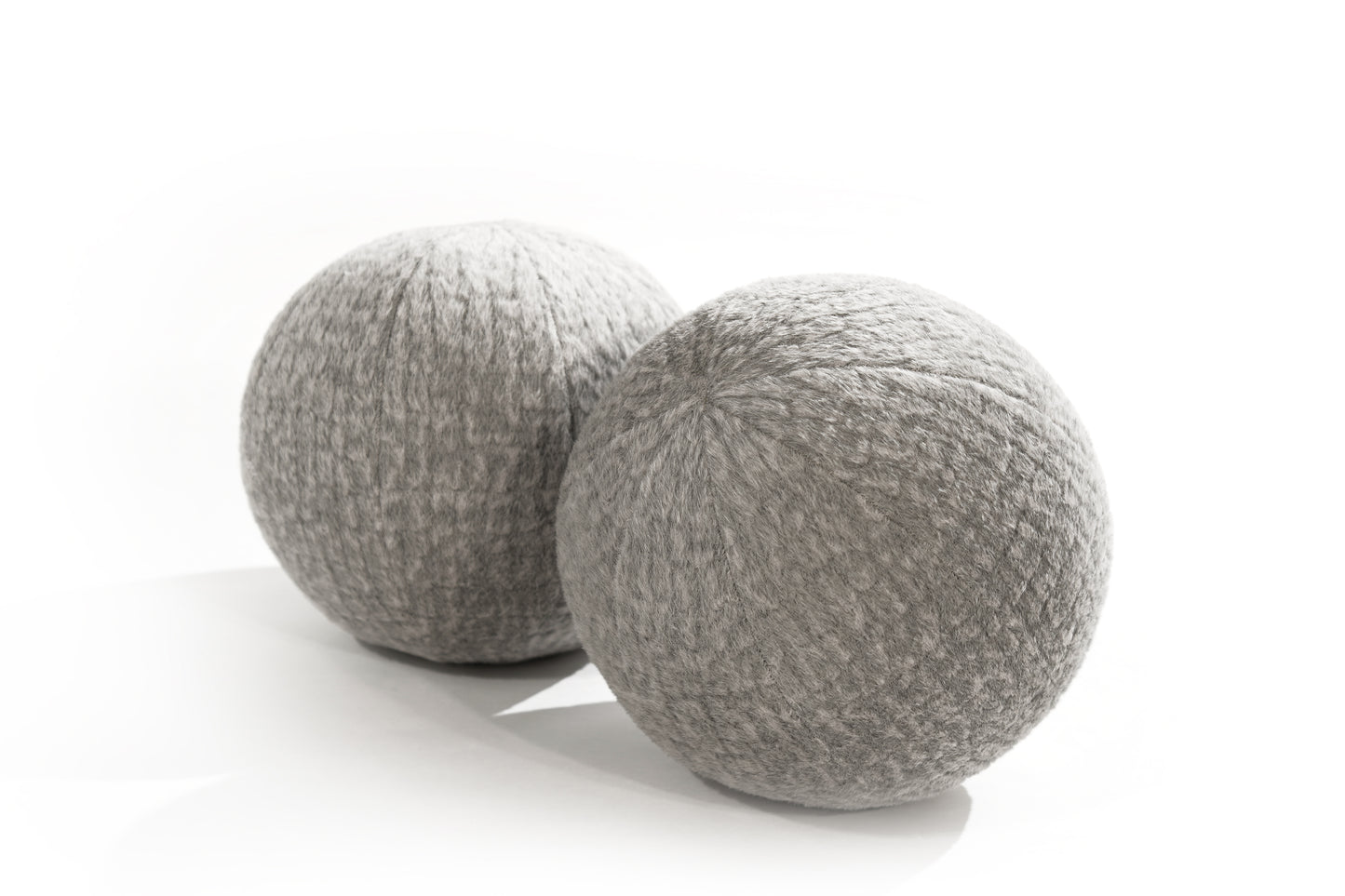 Orb Accent Pillow in Slate Grey Alpaca by Holly Hunt