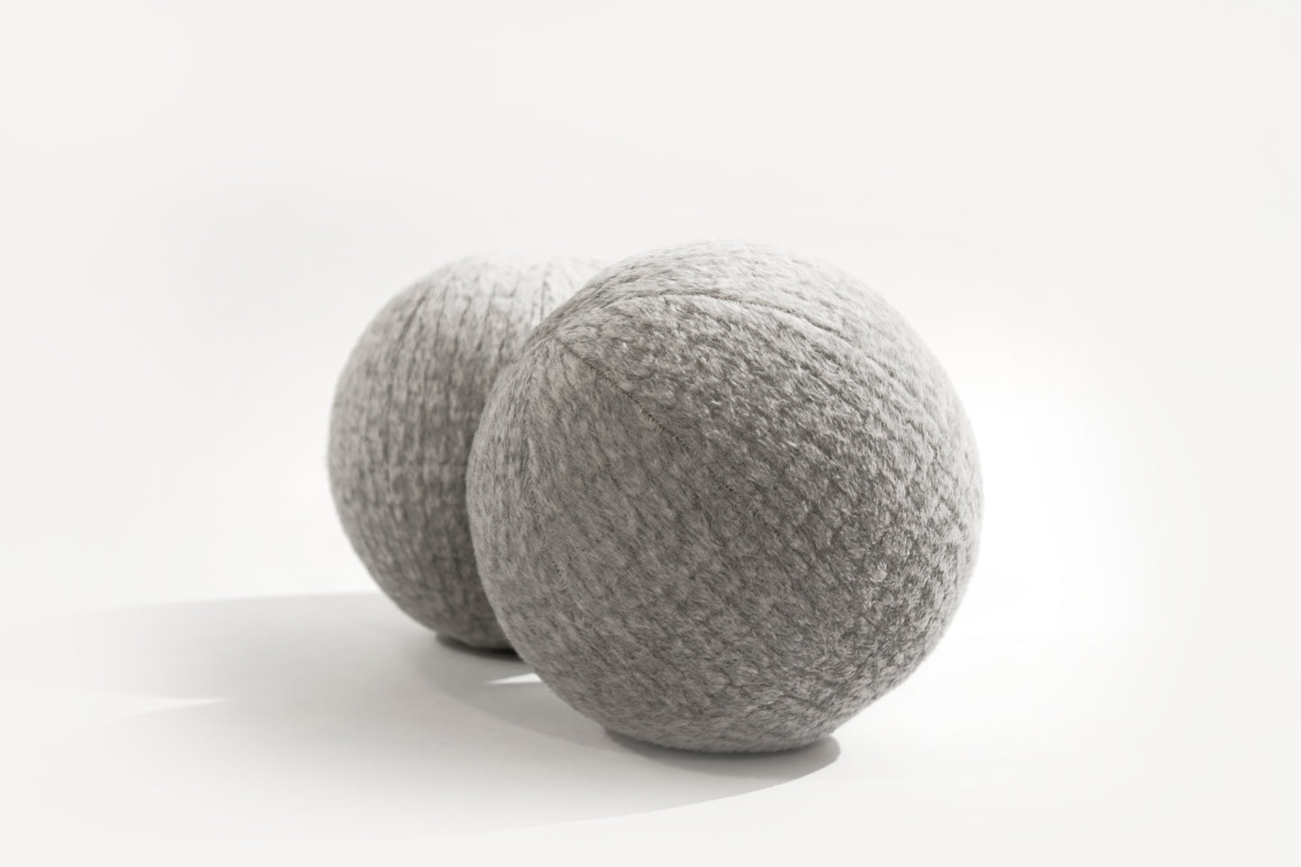 Orb Accent Pillow in Slate Grey Alpaca by Holly Hunt