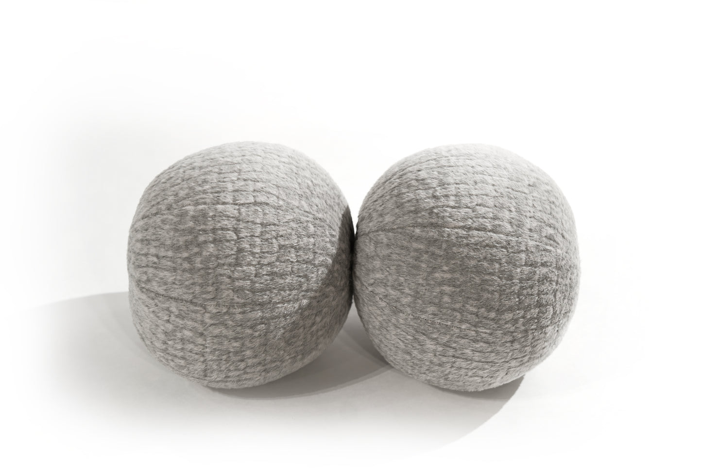 Orb Accent Pillow in Slate Grey Alpaca by Holly Hunt