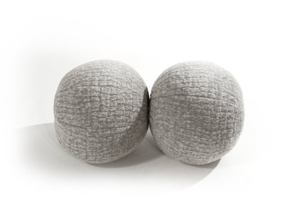Orb Accent Pillow in Slate Grey Alpaca by Holly Hunt