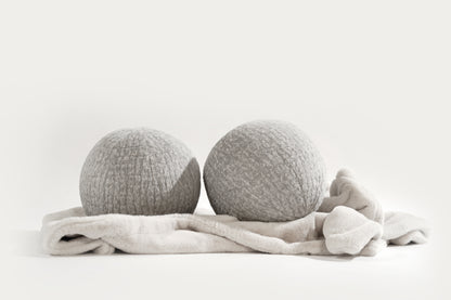 Orb Accent Pillow in Slate Grey Alpaca by Holly Hunt