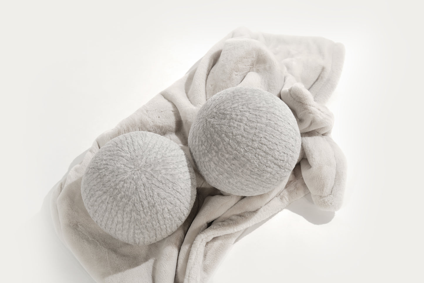 Orb Accent Pillow in Slate Grey Alpaca by Holly Hunt