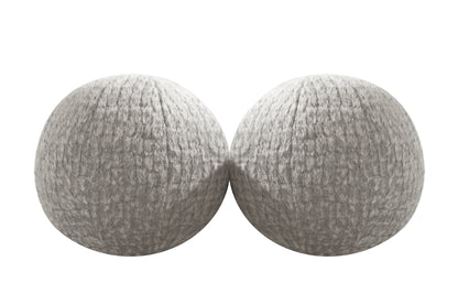 Orb Accent Pillow in Slate Grey Alpaca by Holly Hunt