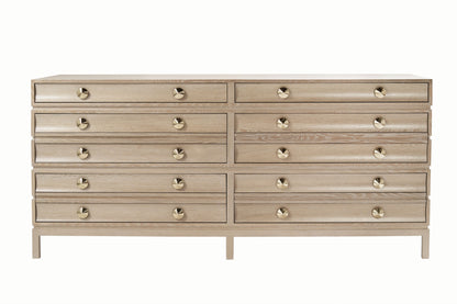 Stacked Dresser in Limed Oak