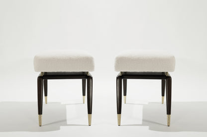 Set of GIO Benches Series 32 in Special Walnut